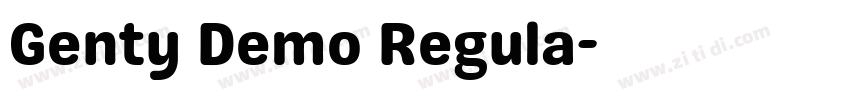 Genty Demo Regula字体转换